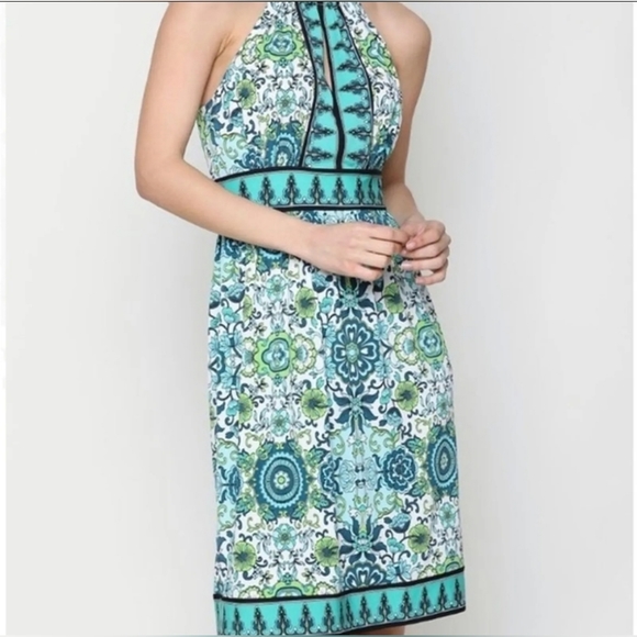 London Times Dresses & Skirts - London Times Paisley Print Halter Dress